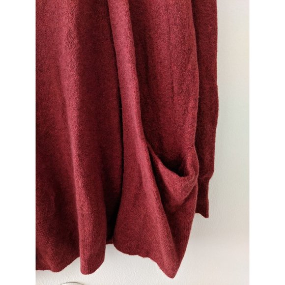 NWT Madewell Cozy Short Walking Cardigan Heather Scarlet XS Red - Picture 3 of 9